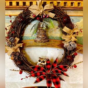 Unique handmade one-of-kind Wreath made in Montana